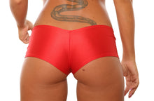 Load image into Gallery viewer, Red Basic Cheeky Booty Shorts Stripper Clothes